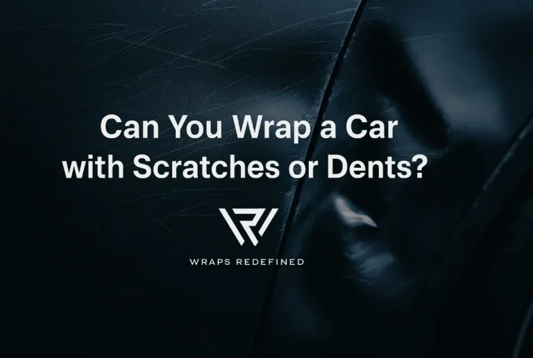 Can You Wrap a Car with Scratches or Dents?