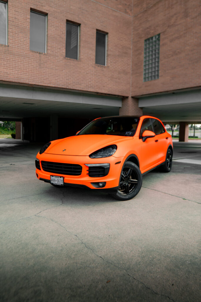orange car wrap