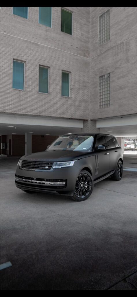 matte black car wrap