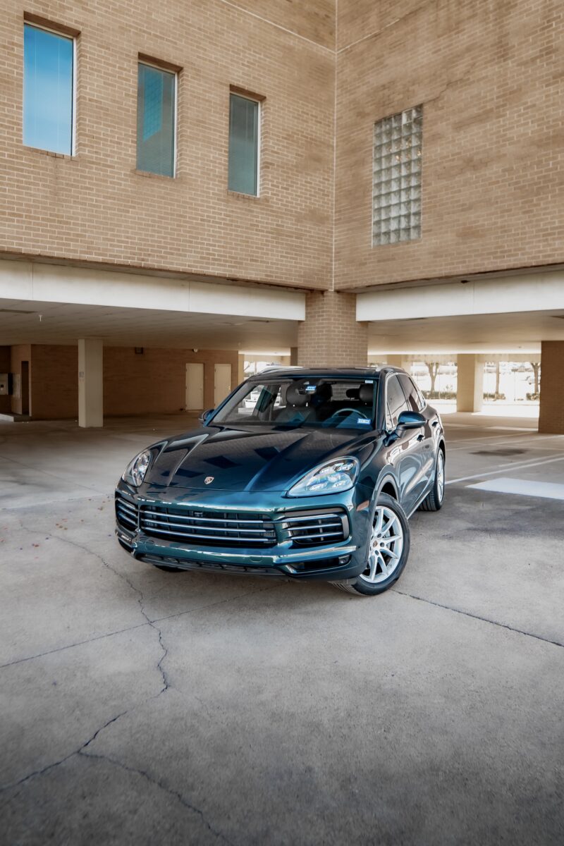 Green Wrapped Porsche