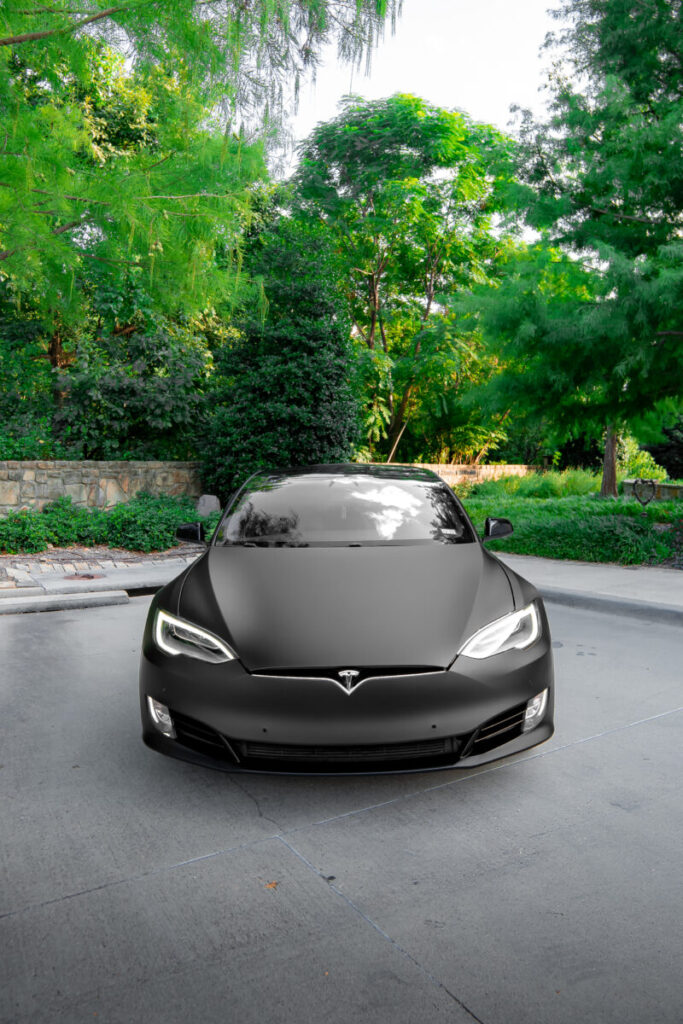 Matte Black Tesla