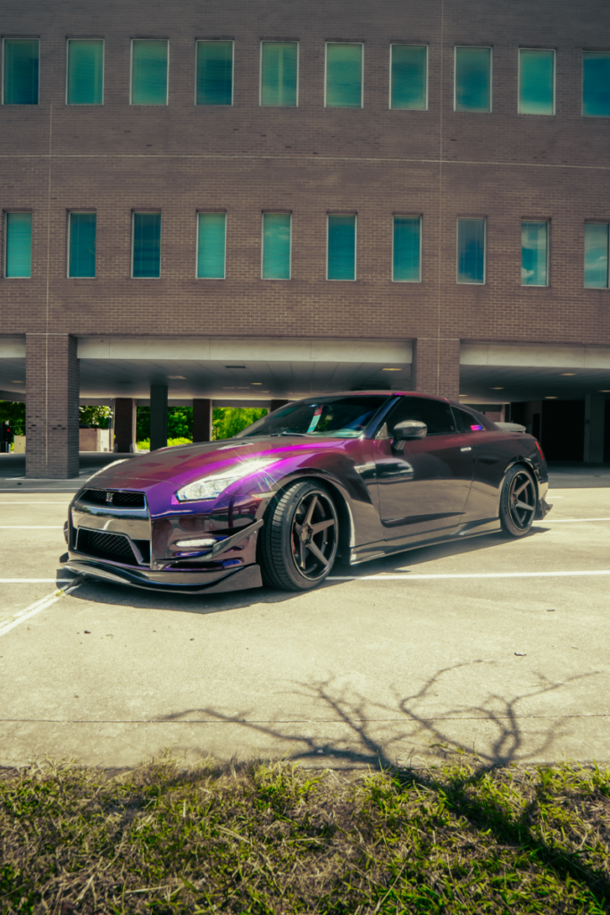 Purple Wrapped Nissan 