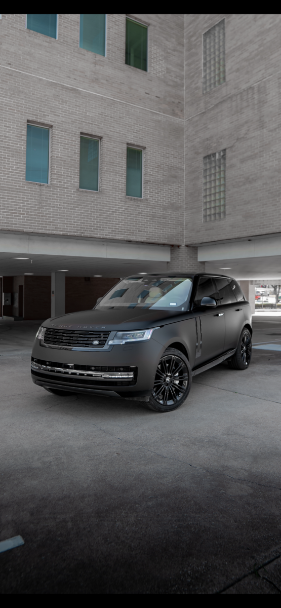 Wraps Redefined in Dallas Matte Black Range Rover