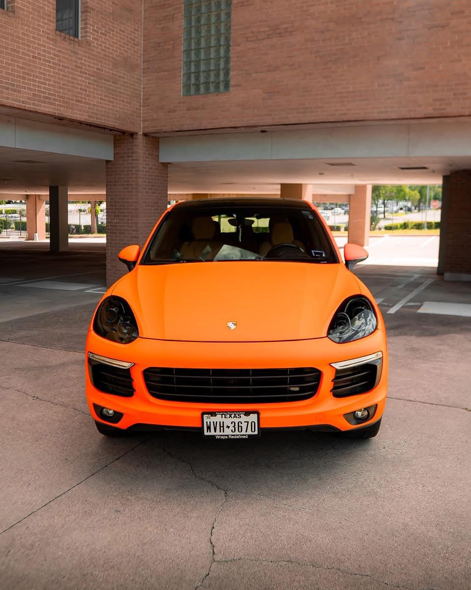 Red Wrapped Porsche